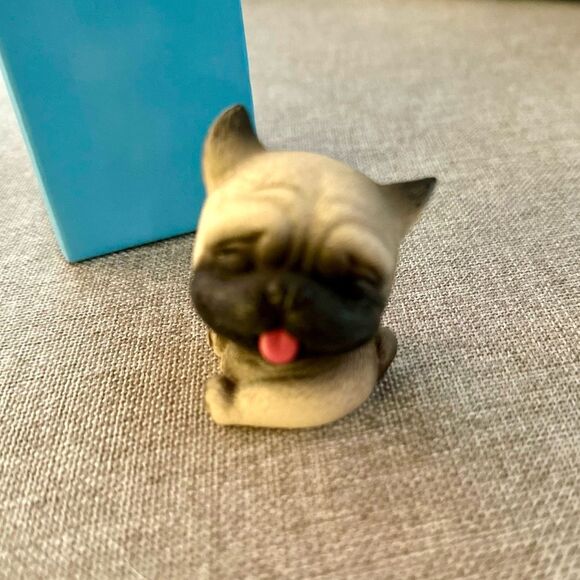 Miniature Pug Dog Figurine - Picture 6 of 13